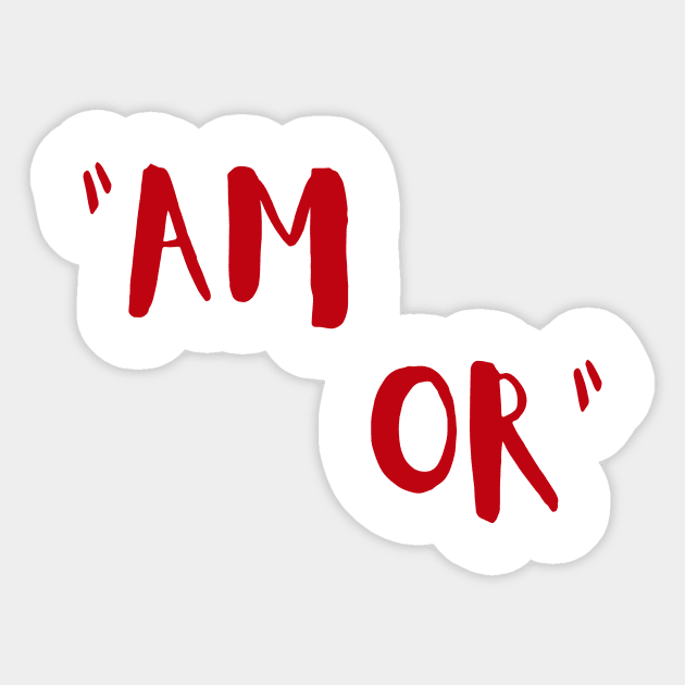 Amor Love design Sticker by WordsGames